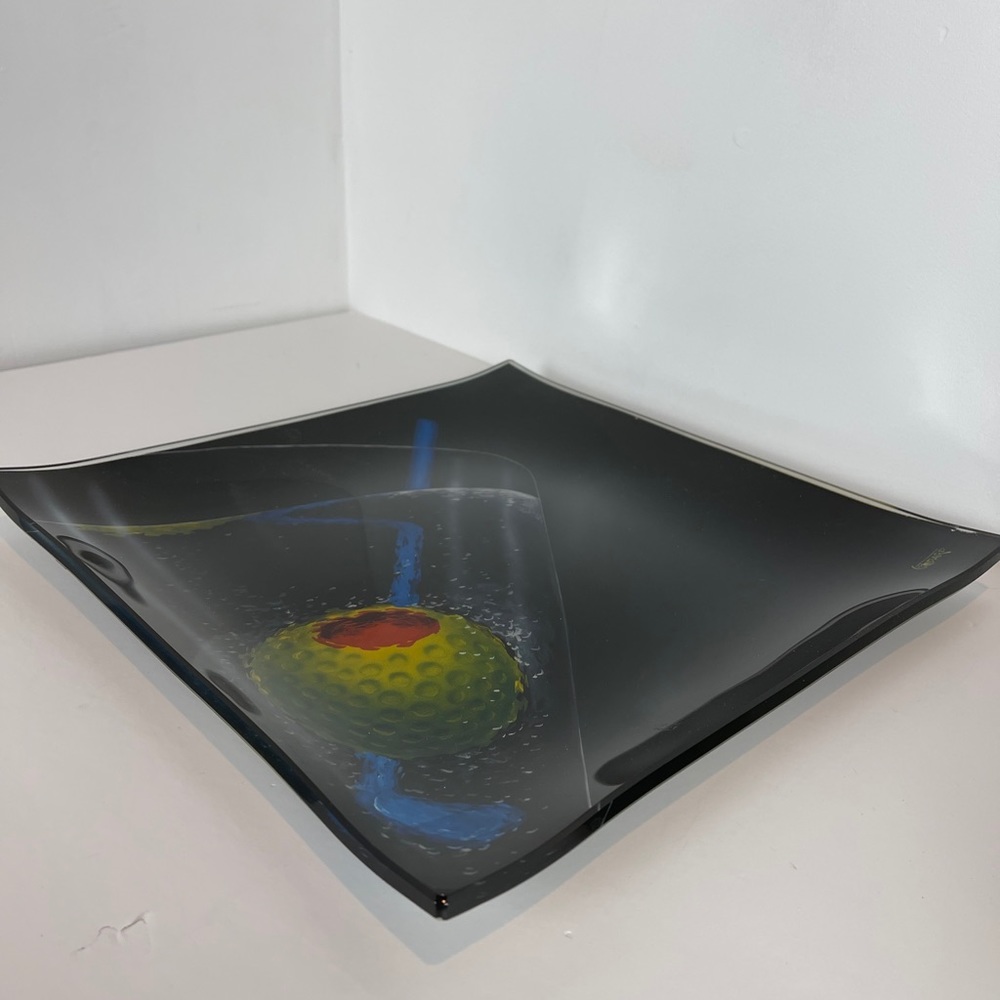Glass Tray by Michael Godard “Fore”
